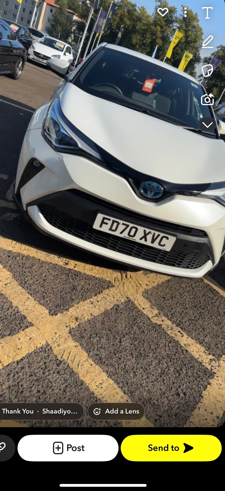 Toyota C-hr FD70XVC - Stolen Vehicle